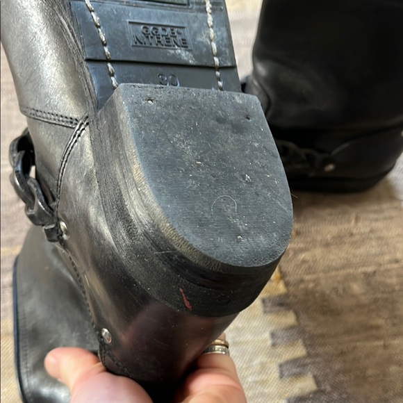 Golden Goose black leather biker boots 39 - Picture 11 of 12